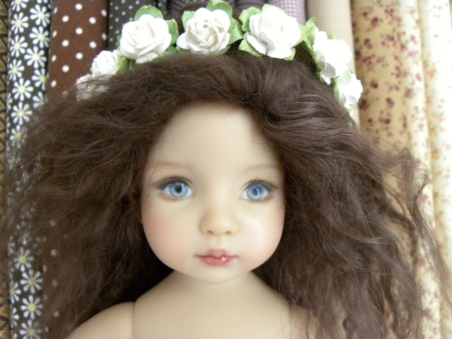 Chocolate Brown mohair wig